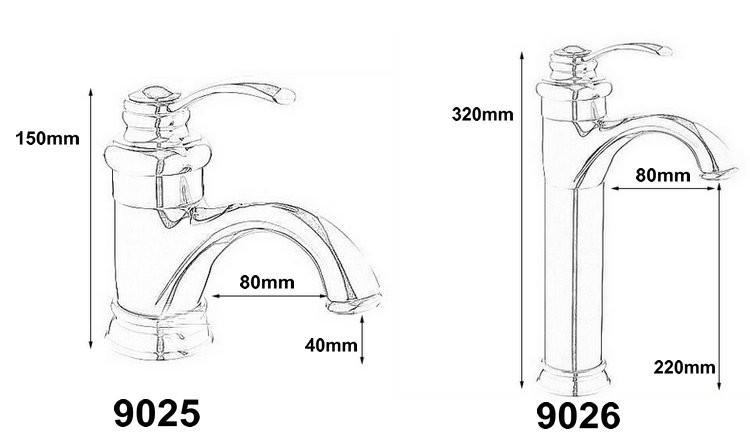 Antique Brass Faucet Bathroom Fixture Mixer Tap Sink Faucet