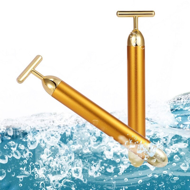 Brehn | Energy 24K Gold T Beauty Bar Face Roller Massager