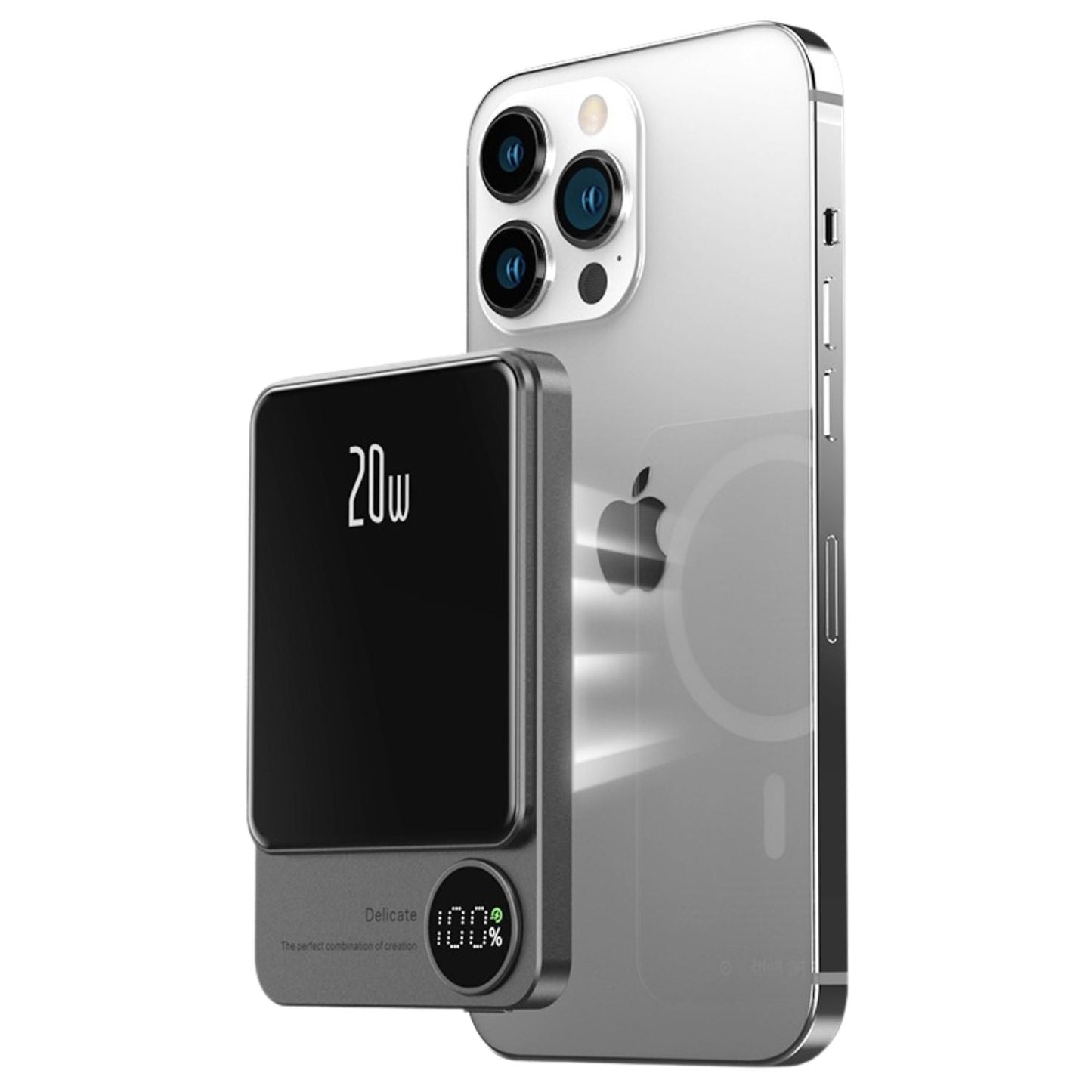 Skanto | Slim Magnetic Fast Charger Power Bank – Wireless, High-Capacity Backup Battery for All Devices