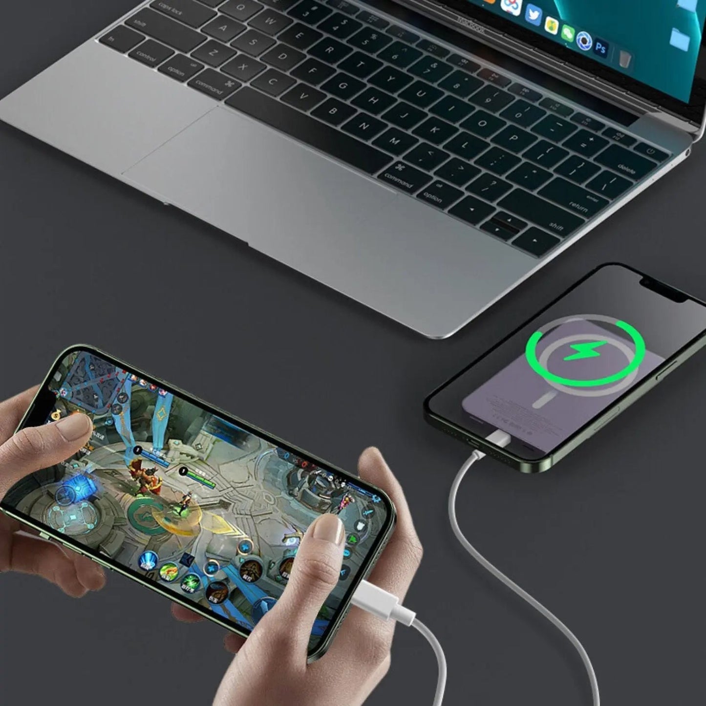 Skanto | Slim Magnetic Fast Charger Power Bank – Wireless, High-Capacity Backup Battery for All Devices