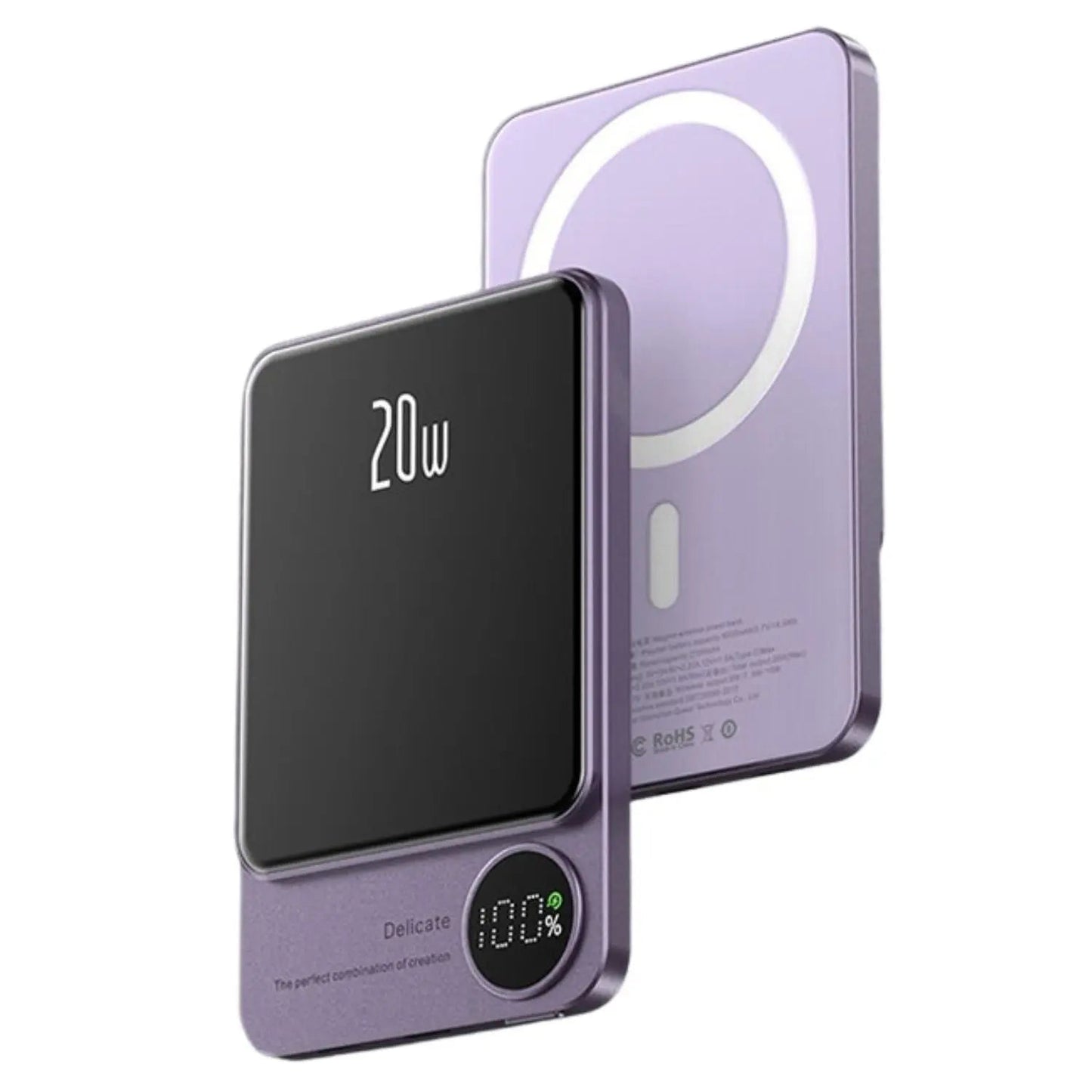 Skanto | Slim Magnetic Fast Charger Power Bank – Wireless, High-Capacity Backup Battery for All Devices