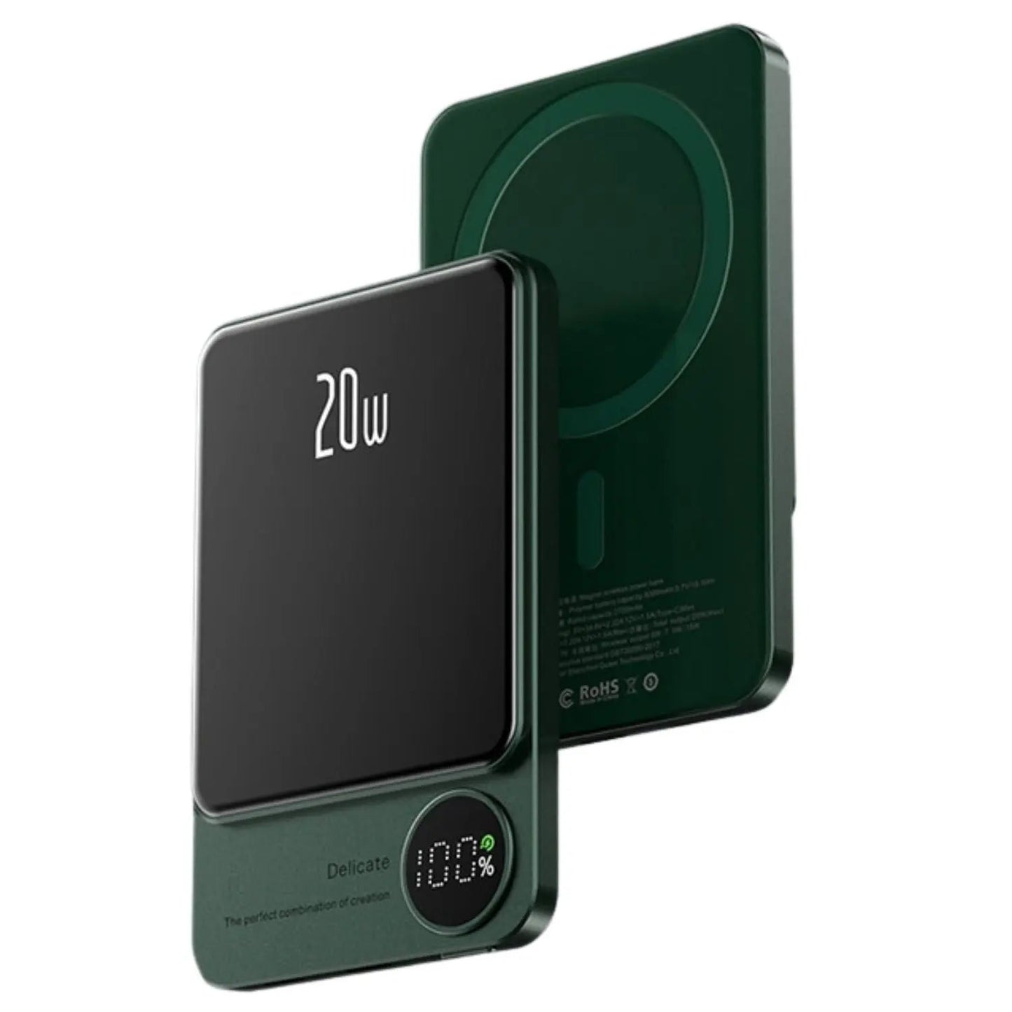 Skanto | Slim Magnetic Fast Charger Power Bank – Wireless, High-Capacity Backup Battery for All Devices