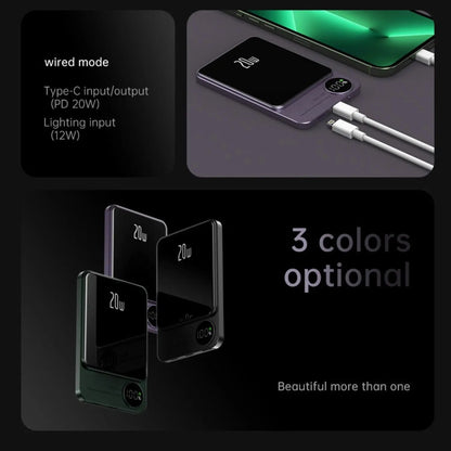 Skanto | Slim Magnetic Fast Charger Power Bank – Wireless, High-Capacity Backup Battery for All Devices