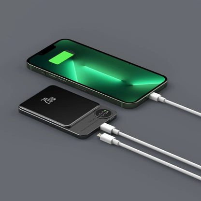 Skanto | Slim Magnetic Fast Charger Power Bank – Wireless, High-Capacity Backup Battery for All Devices