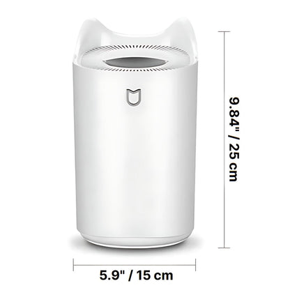 BowLift | 3000ml Ultrasonic Humidifier with Mist Technology for Respiratory Relief & Comfortable Living Spaces