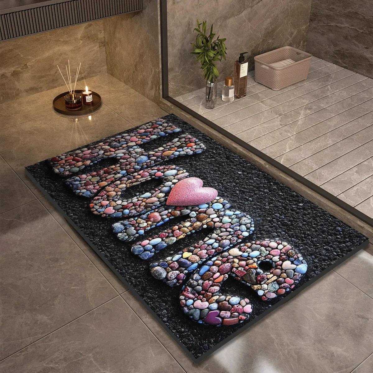 Skanto | AQUASOFT BATH MAT – Diatomaceous Earth Bath Mat for Safety & Comfort