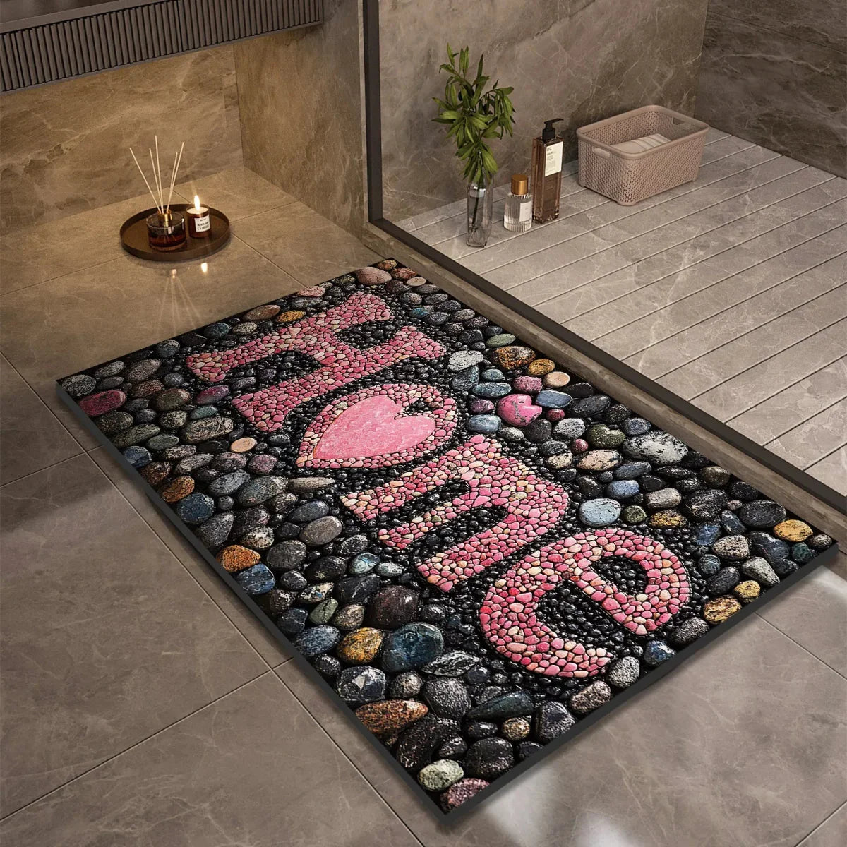 Skanto | AQUASOFT BATH MAT – Diatomaceous Earth Bath Mat for Safety & Comfort