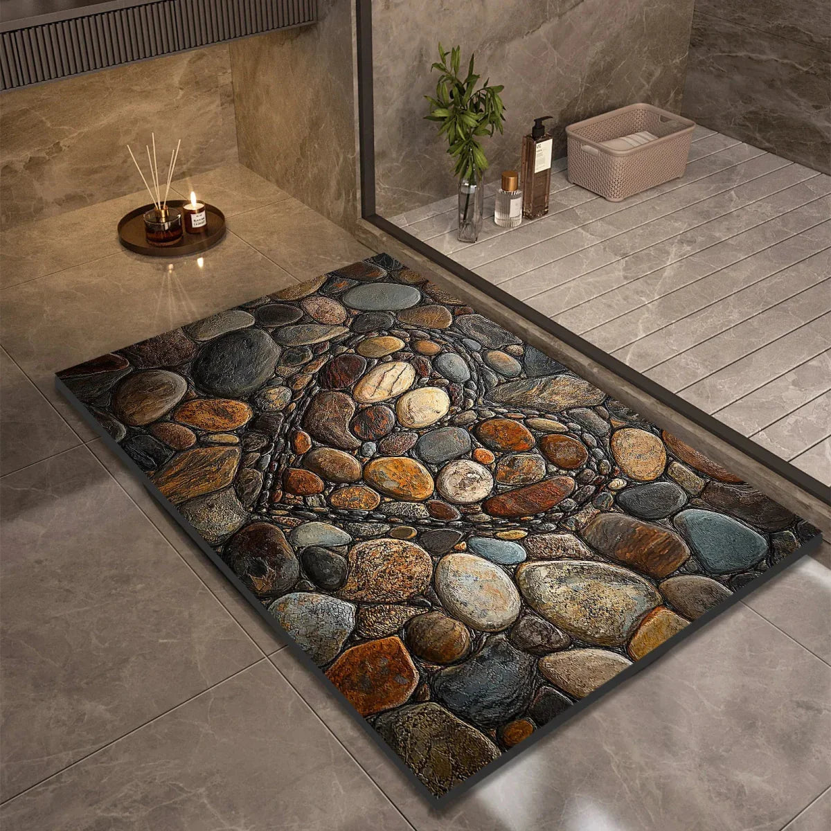 Skanto | AQUASOFT BATH MAT – Diatomaceous Earth Bath Mat for Safety & Comfort