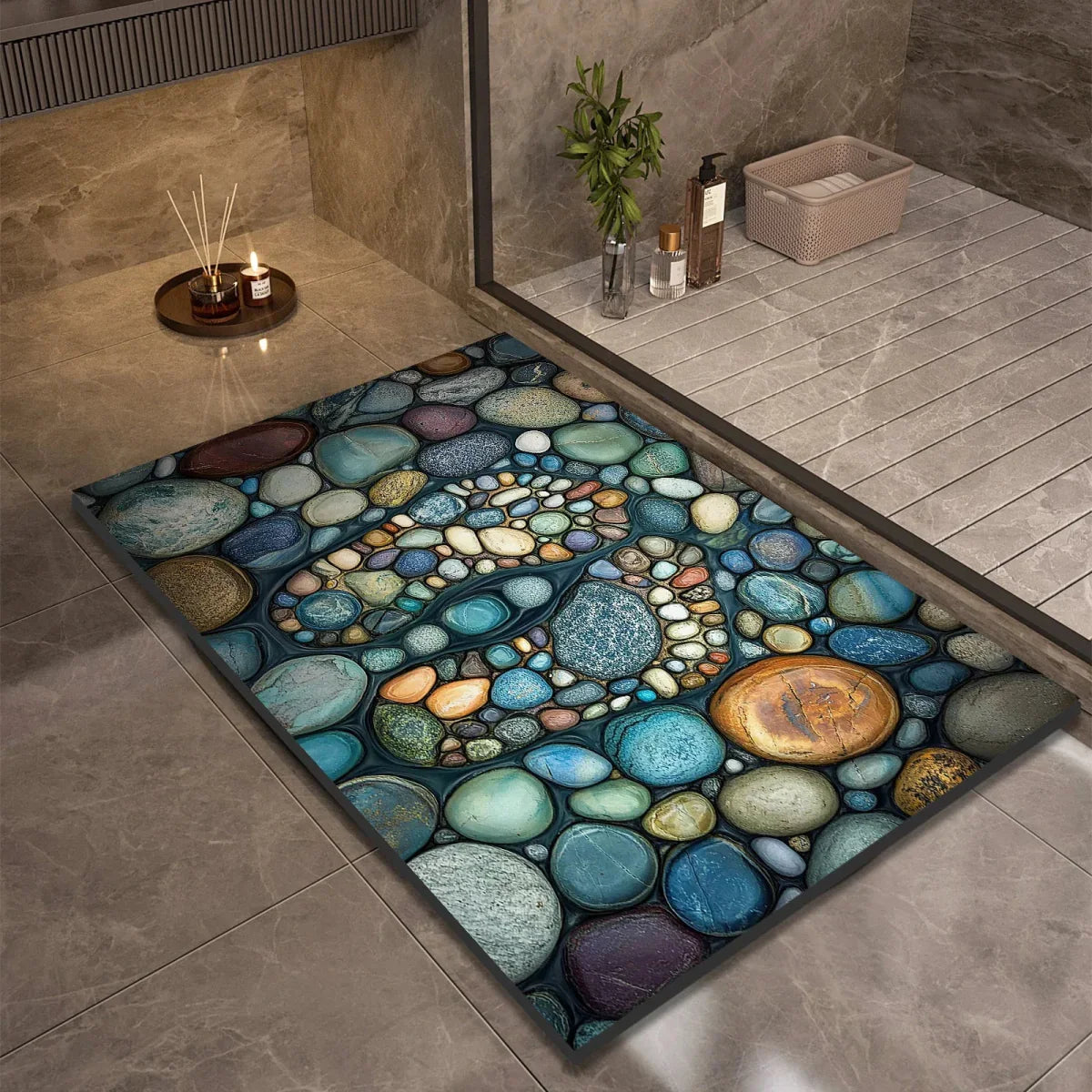 BowLift | AQUASOFT BATH MAT – Diatomite Bath Mat for Safety & Comfort