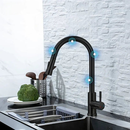 Skanto | AQUATOUCH – Smart Sensor Kitchen Faucet with Pull-Out Design