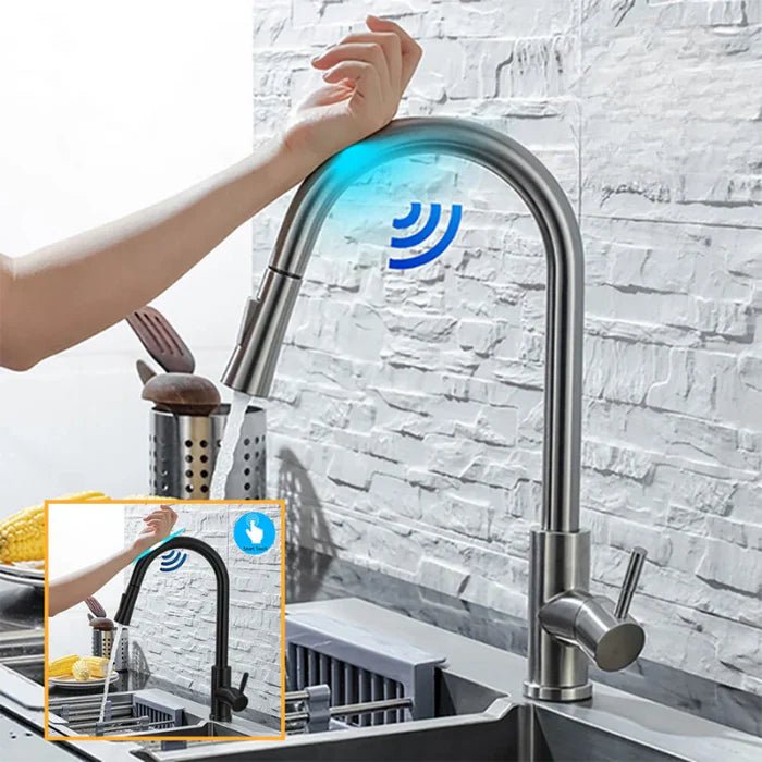 Skanto | AQUATOUCH – Smart Sensor Kitchen Faucet with Pull-Out Design