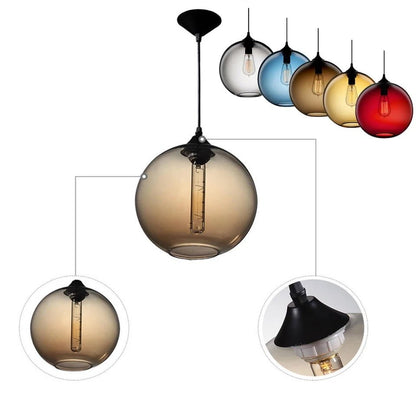 Skanto | AuraGlass - Elegant Glass Hanging Light