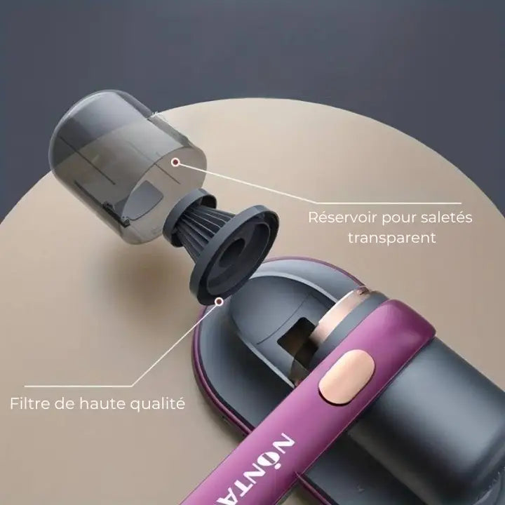 BowLift | Wireless Hand Vacuum Cleaner - Anti-Dust Mite - UV and Vibration