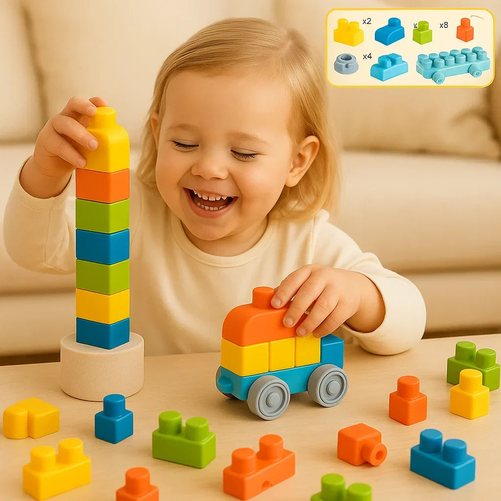 BowLift | Children's Safe Rubber Building Blocks for Early Learning