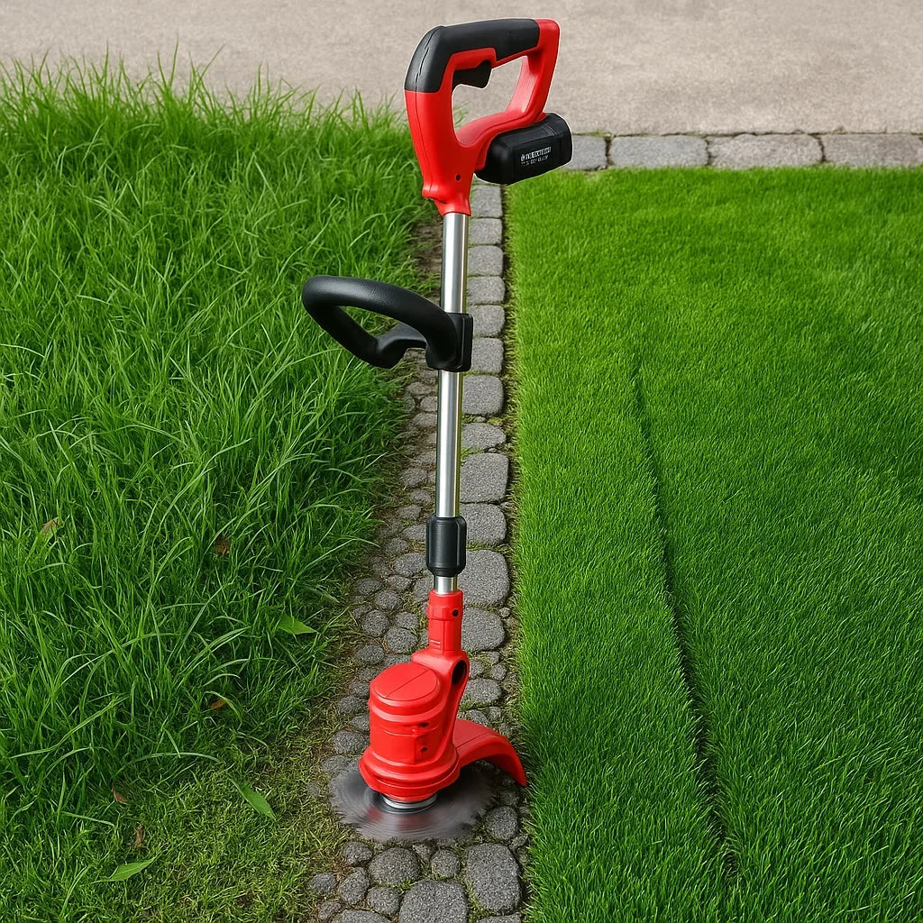 Skanto | Cordless String Trimmer with Adjustable Cutting Width for Lawn Care & Garden Maintenance
