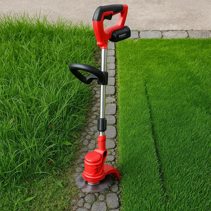 Skanto | Cordless String Trimmer with Adjustable Cutting Width for Lawn Care & Garden Maintenance