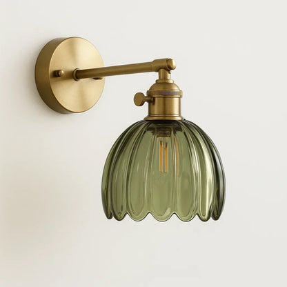 BowLift | Retro Wall Lamp | Glass Tulip Shade Vintage Wall Light