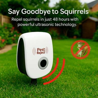 Ultrasonic Squirrel Repeller for Gardens