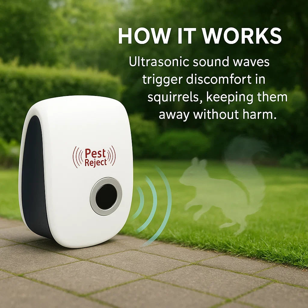 Ultrasonic Squirrel Repeller for Gardens