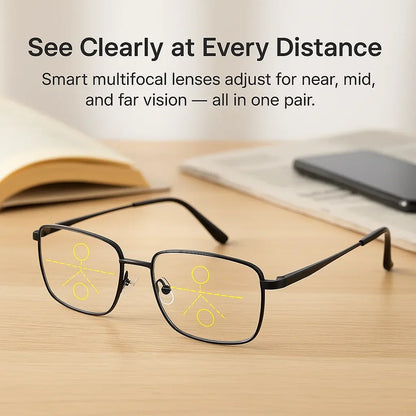 Skanto | Progressive Multifocal Glasses for Clear Vision - Intelligent German Design for Everyday Use