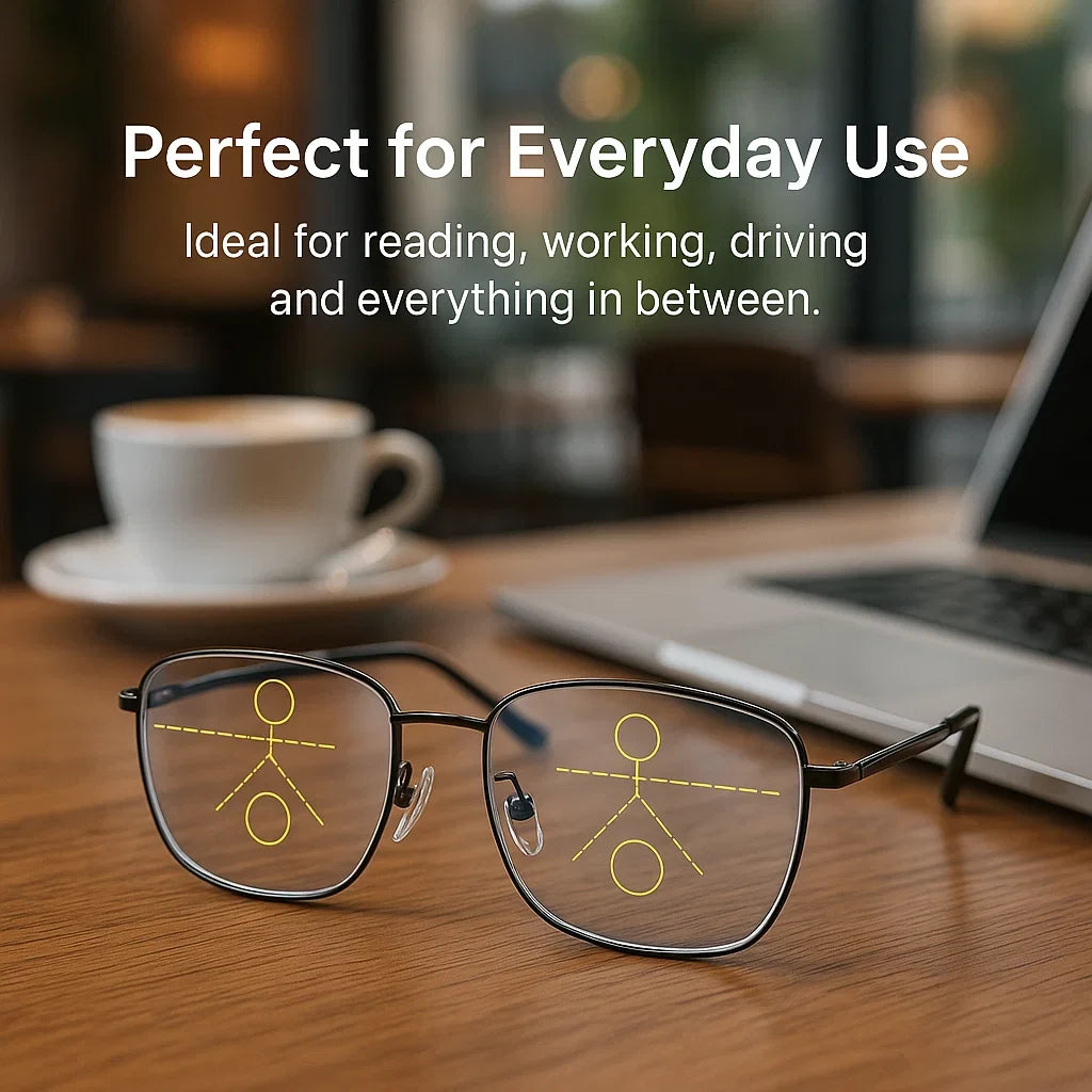 Skanto | Progressive Multifocal Glasses for Clear Vision - Intelligent German Design for Everyday Use