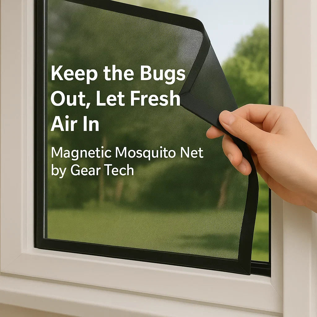 Skanto | Magnetic Mosquito Net for Windows - Invisible Mesh Insect Screen for Home Protection & Pest Prevention