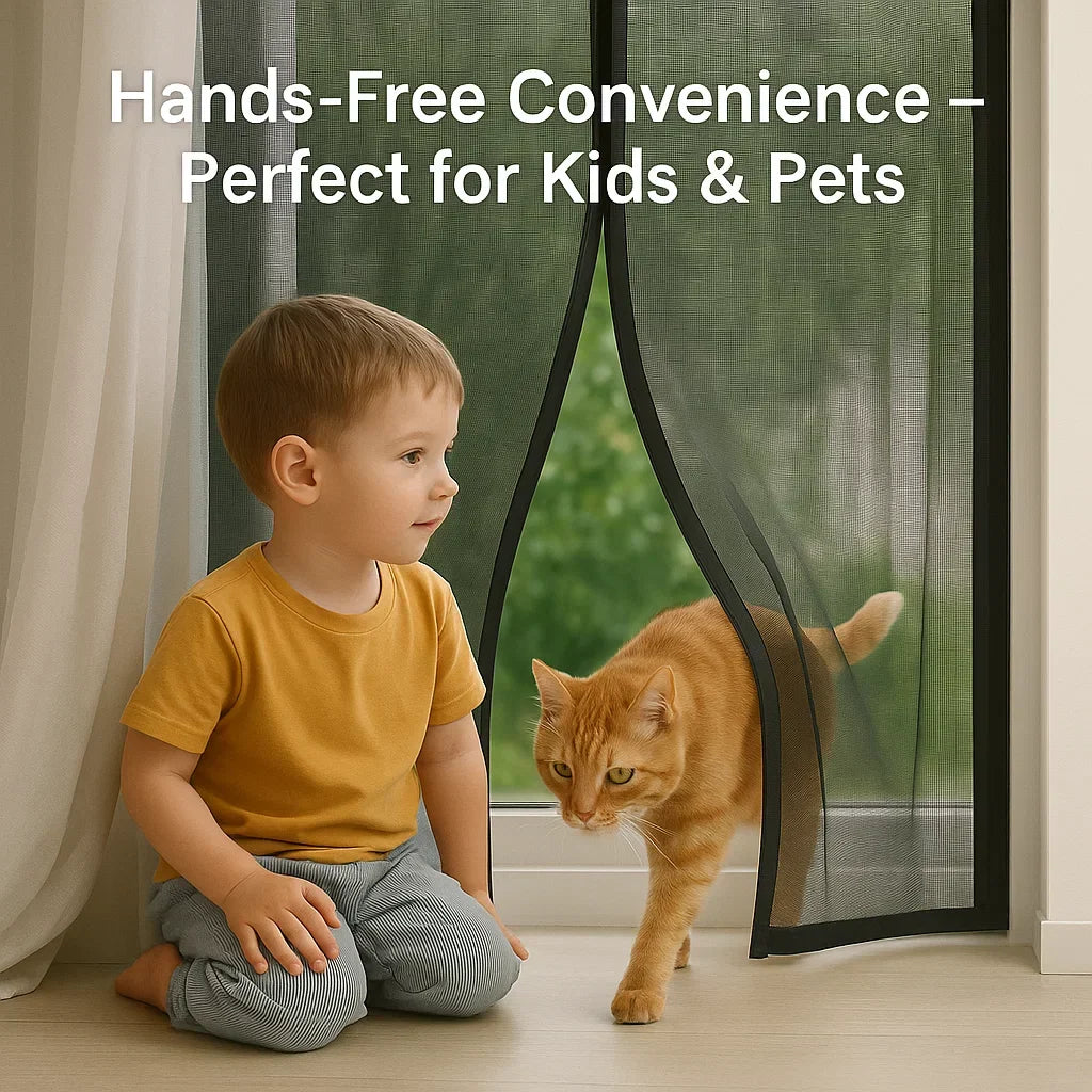 Skanto | Magnetic Mosquito Net for Windows - Invisible Mesh Insect Screen for Home Protection & Pest Prevention