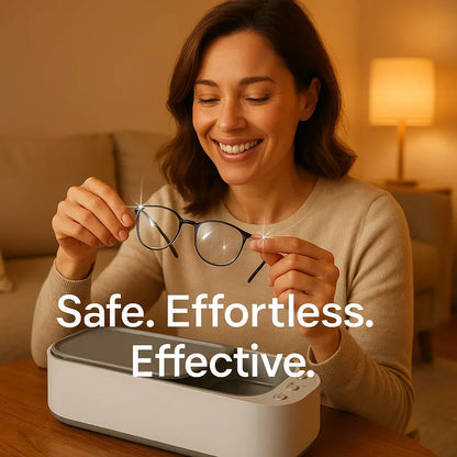 BowLift | Ultrasonic Cleaning Device | Gentle, Efficient & Versatile for Jewelry, Glasses, Watches, and Dentures