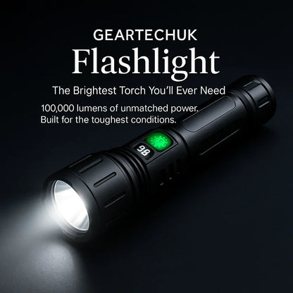 Skanto | 100000 Lumen Tactical Flashlight | World's Brightest High-Handheld Flashlight