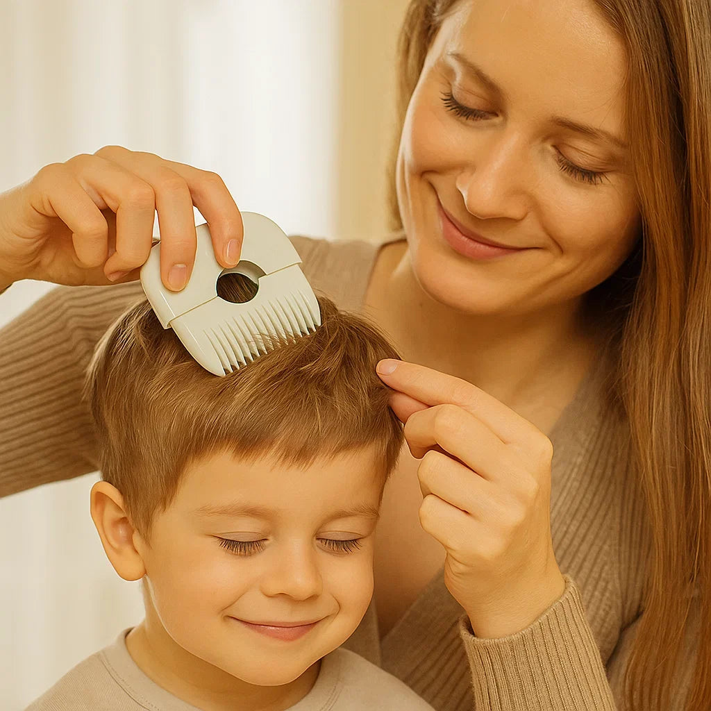 Child Hair-Cutting Comb with Soft Edges for Gentle At-Home Grooming