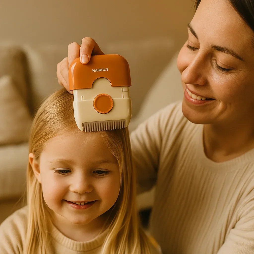 Child Hair-Cutting Comb with Soft Edges for Gentle At-Home Grooming