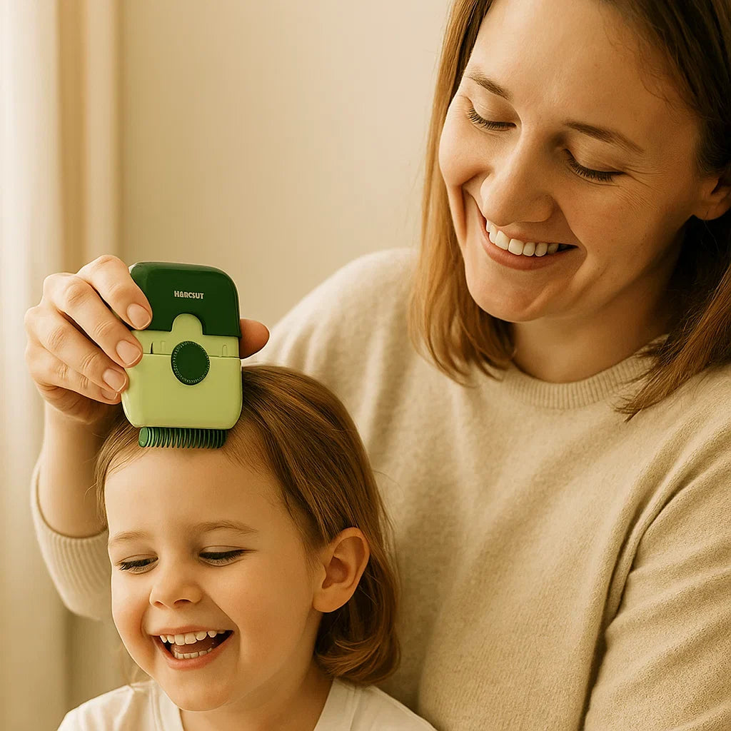 Child Hair-Cutting Comb with Soft Edges for Gentle At-Home Grooming
