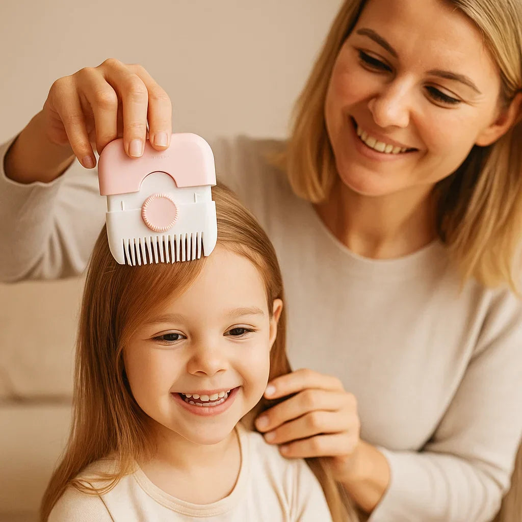Child Hair-Cutting Comb with Soft Edges for Gentle At-Home Grooming