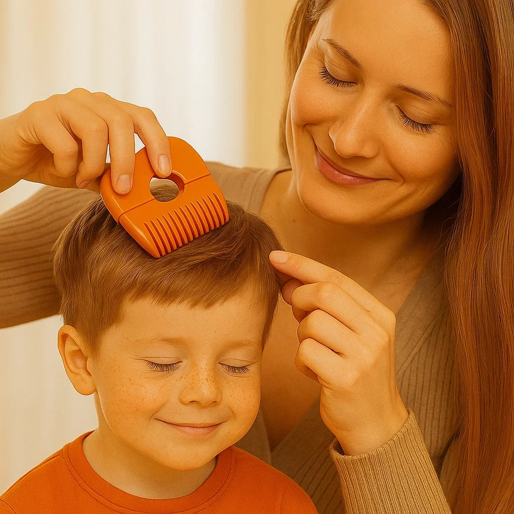 Child Hair-Cutting Comb with Soft Edges for Gentle At-Home Grooming