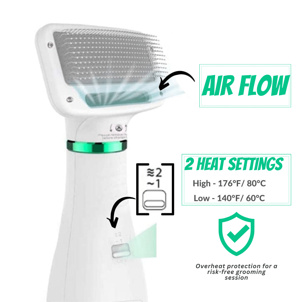 2-in-1 dog grooming dryer