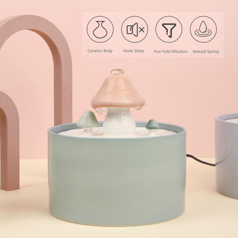 Skanto | Cat Mushroom Water Fountain
