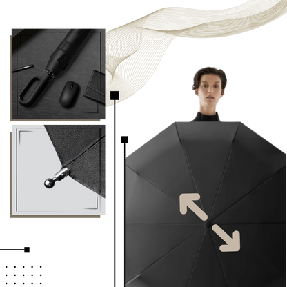 Windproof Umbrella with Automatic Lock