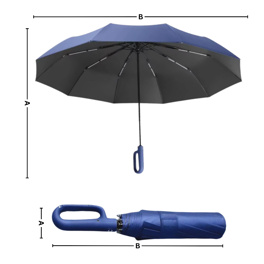 Windproof Umbrella with Automatic Lock