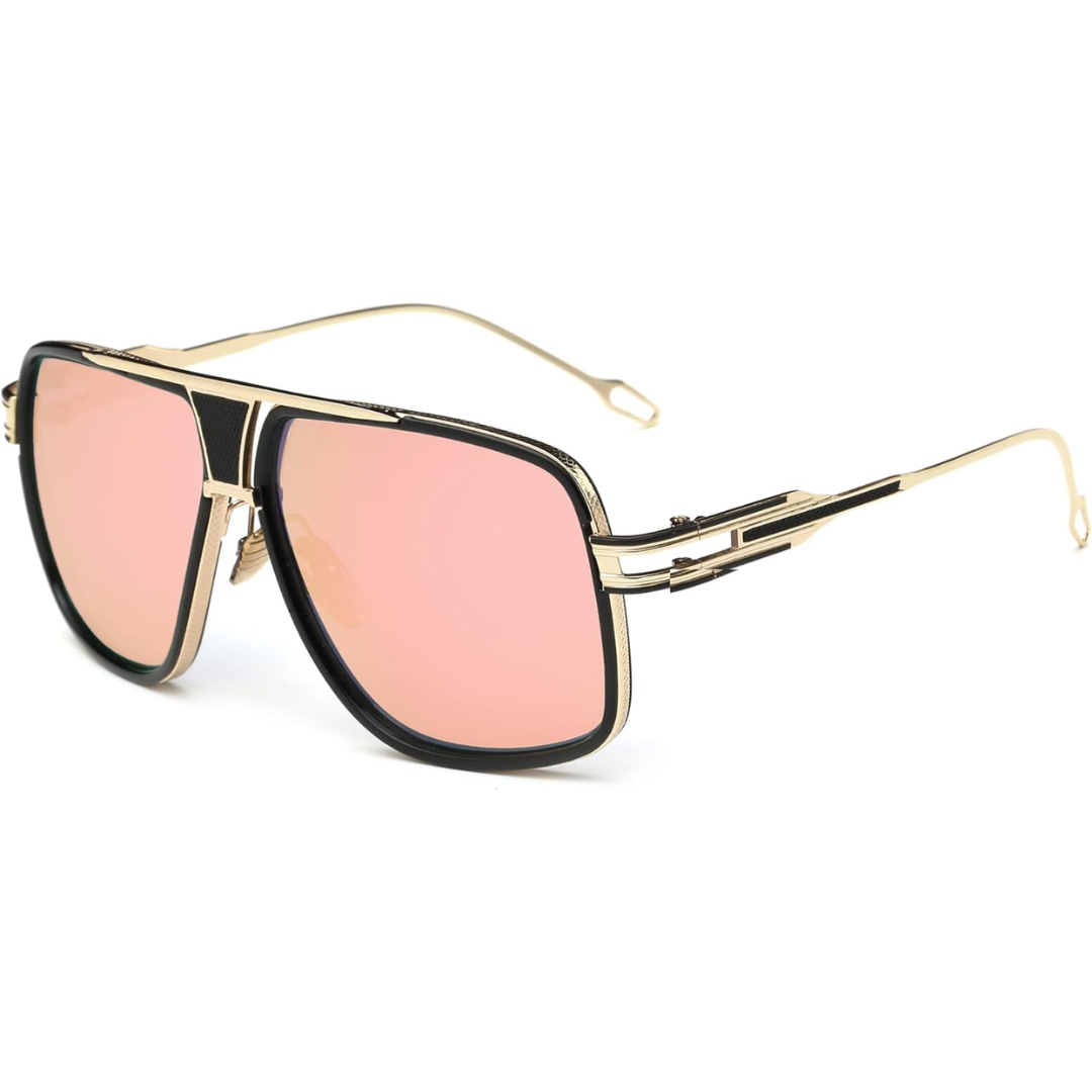 Skanto | Men's Aviator Sunglasses with Alloy Frame and UV Protection