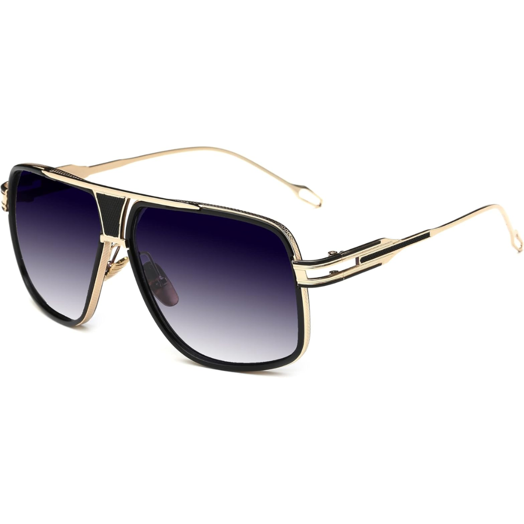 Skanto | Men's Aviator Sunglasses with Alloy Frame and UV Protection