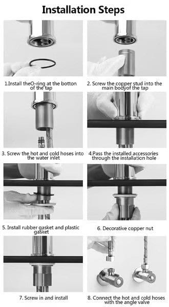 Skanto | FLEXISPOUT – Flexible 360° Sink Faucet with Spray Function