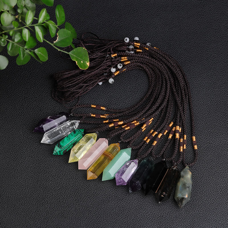 Skanto | Natural Crystal Amethyst Healing Necklace - Lyra