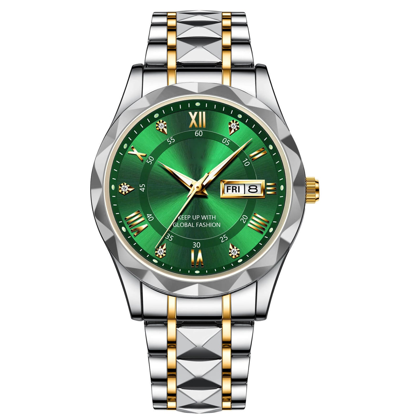 BowLift | Waterproof Luminous Stainless Steel Two-tone Quartz Men's Watch