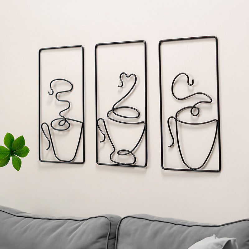 BowLift | Modern Abstract Cat Metal Wall Hanging for Stylish Home Decor