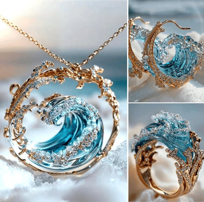 OceanSpirit Necklace - Elegant Maritime Necklace in Gold/Silver Skanto