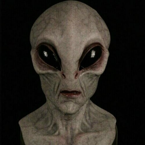 Skanto | Realistic Alien Mask – Latex and Silicone Halloween Mask for Cosplay and Parties
