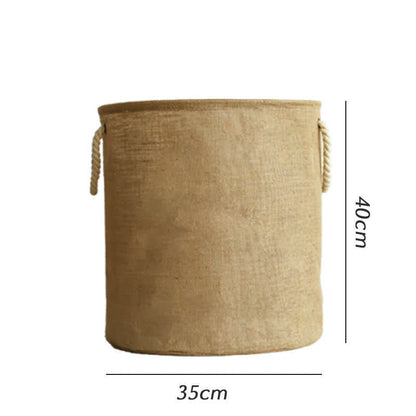 Sandsberg | Cotton Linen Waterproof Foldable Laundry basket