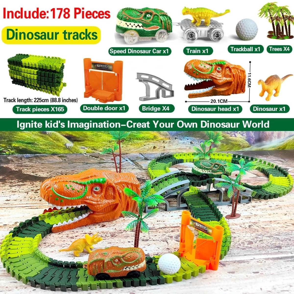 Skanto | Interactive Dino Train Set for Imaginative Kids Aged 3+