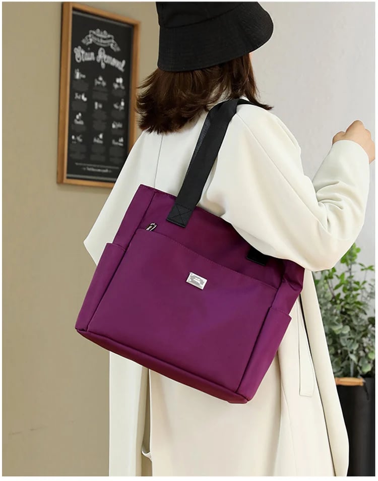 BowLift | Large Capacity Water Repellent Multi Pocket Nylon Shoulder Bag