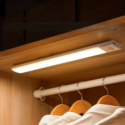 BowLift | Ultra-Thin LED GlowLight – USB Rechargeable Motion Sensor Cabinet Light with Magnetic Backing for Kitchen, Wardrobe, or Closets